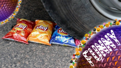 له کردن چیپس ها با کامیون  ردش...