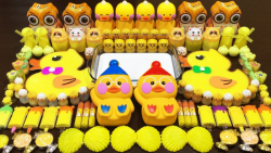 مخلوط کردن اسلایم زرد - بازی ب...