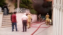 آتش سوزی شدید در ساختمان 35 وا...