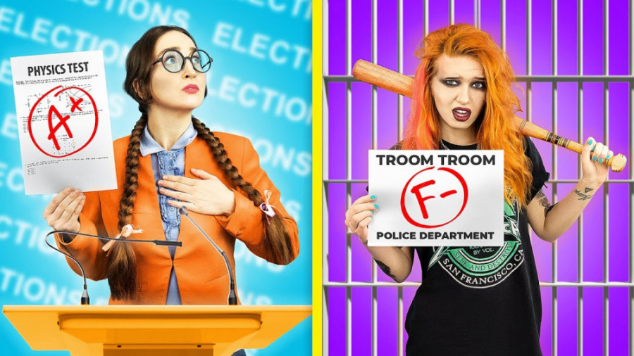 رقابت دانش اموزان خوب و بد در...