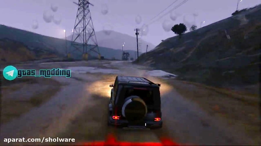 گیم پلی گرافیکی با مود قطرات باران GTA V