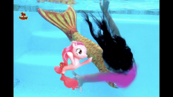 نمایش پری دریایی و پینکی پای...