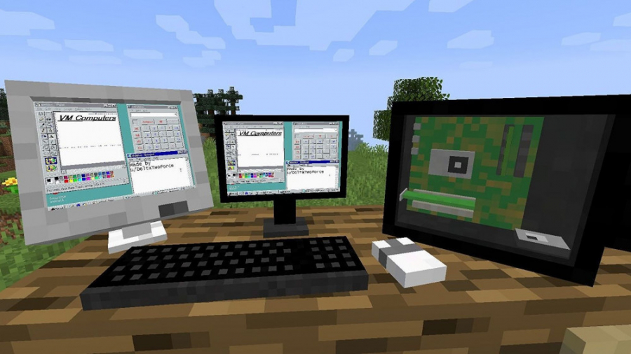 کامپیوتر، تلوزیون و موبایل در ماینکرافت ! ماینکرفت ماین کرافت Minecraft