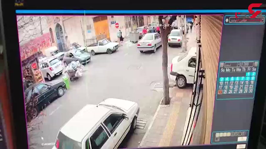 فیلم کتک خوردن زورگیر از دختر تهرانی وسط خیابان 