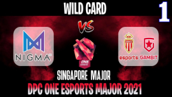 Nigma vs ASM Gambit Game 1 | Bo2 | Wild Card ONE Esports Singapore Major 2021