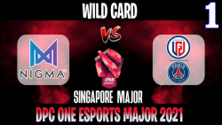 Nigma vs PSG.LGD Game 1 | Bo2 | Wild Card Singapore Major 2021