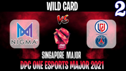 Nigma vs PSG.LGD Game 2 | Bo2 | Wild Card ONE Esports Singapore Major 2021