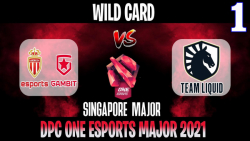 ASM Gambit vs Liquid Game 1 | Bo2 | Wild Card ONE Esports Singapore Major 2021