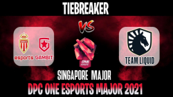 ASM Gambit vs Liquid Tiebreaker | Bo1 | Wild Card Singapore Major 2021
