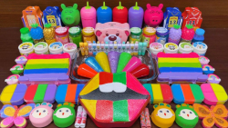 مخلوط کردن اسلایم های رنگی  با...