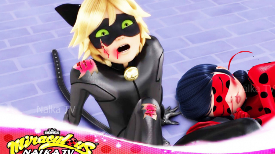 نبرد لیدی باگ و کت نوار با سر...