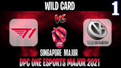 T1 vs VG Game 1 | Bo2 | Wild Card ONE Esports Singapore Major 2021