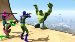 هالک و مرد عنکبوتی در جی تی ای...