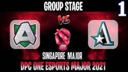 Alliance vs Aster Game 1 | Bo2 | Group Stage ONE Esports Singapore Major 2021