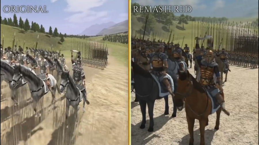 تریلر مقایسه گرافیک بازی Total War Rome Remastered با نسخه اصلی