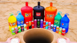 آزمایش علمی  آزمایش با نوشابه...