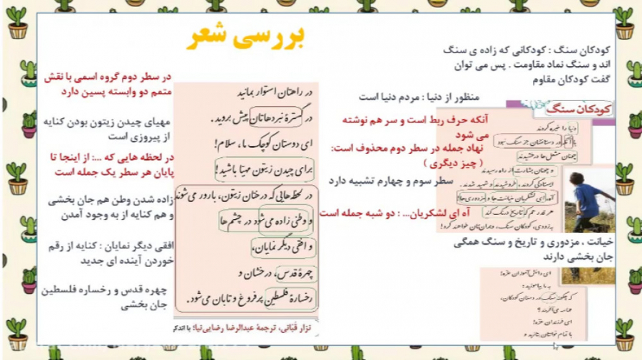 فارسی هشتم- درس شانزدهم پرنده ی آزادی و کودکان سنگ(بخش دوم) مریم زارعی- دبیر ادبیات-آپارات