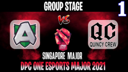Alliance vs Quincy Game 1 | Bo2 | Group Stage Singapore Major DPC 2021