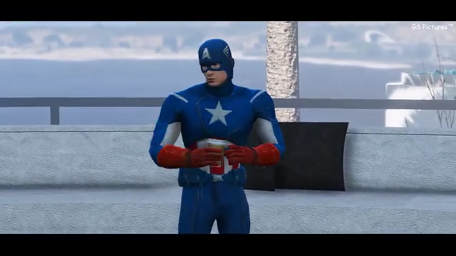 مبارزه کاپیتان آمریکا و مردعنکبوتی در GTA5