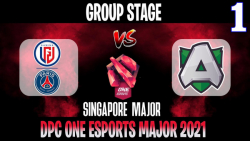 PSG.LGD vs Alliance Game 1 | Bo2 | Group Stage Singapore Major DPC 2021