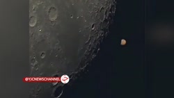 تصاویر دیدنی از گذر کره ماه در مقابل مریخ