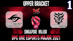 Secret vs Thunder Game 1 | Bo3 | Upper Bracket Singapore Major DPC 2021