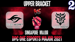 Secret vs Thunder Game 2 | Bo3 | Upper Bracket Singapore Major DPC 2021