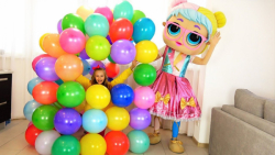 پولینا و بازی با عروسک بزرگش س...