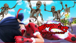 مبارزه لیدی باگ و کت نوار با ا...