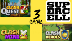 شرکت سازنده گیم سوپرسل سه بازی جدید از سری بازی های کلش(CLASH)معرفی کرد!