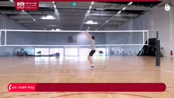 آموزش والیبال | والیبال تکنیکی (ارسال از بالا)