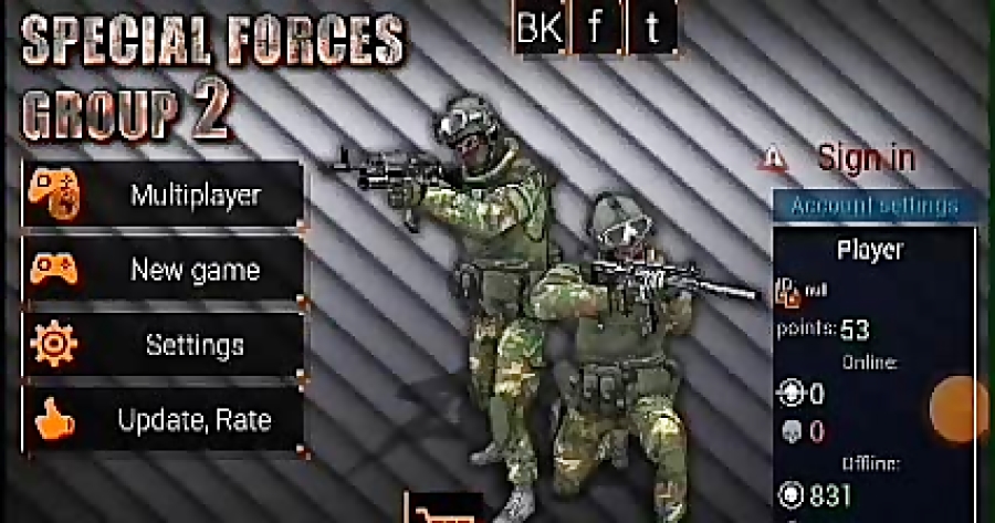 بهترین تنظیمات بازی 2 special force group