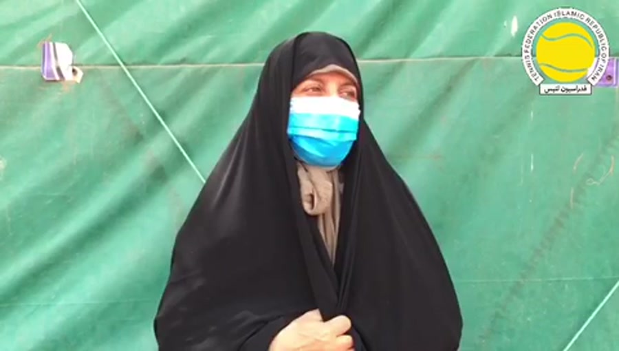 بازدید مهین فرهادی زاد از اردوی تیم ملی تنیس بانوان