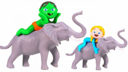 السا و آنا  بازی با حیوانات جن...