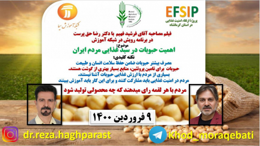 افزایش مصرف حبوبات: ضامن سلامت انسان و کره زمین