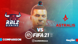 مقایسه  دو تیم RBLZ Gaming vs Astralis در فیفا 21 - Fifa21 - Gamerima