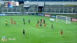 گل اول پرسپولیس به الوحده توسط جلال حسینی در دقیقه 40