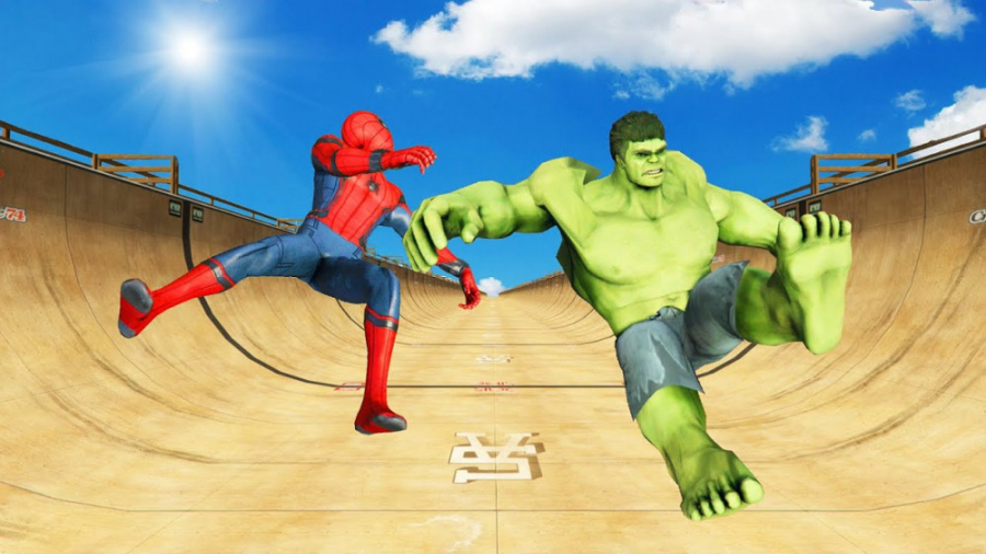 طنز هالک و مرد عنکبوتی در GTA...