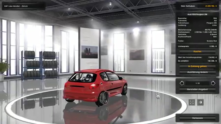 مود جدید پژو 206 در یورو تراک 2