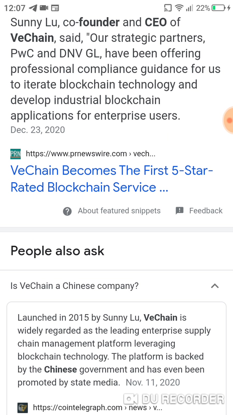 چین , چیست؟ , what , vechain , توضیحات , کلی , منظور , ارز , رو , شبکه , اتریوم , توکن , شرکت