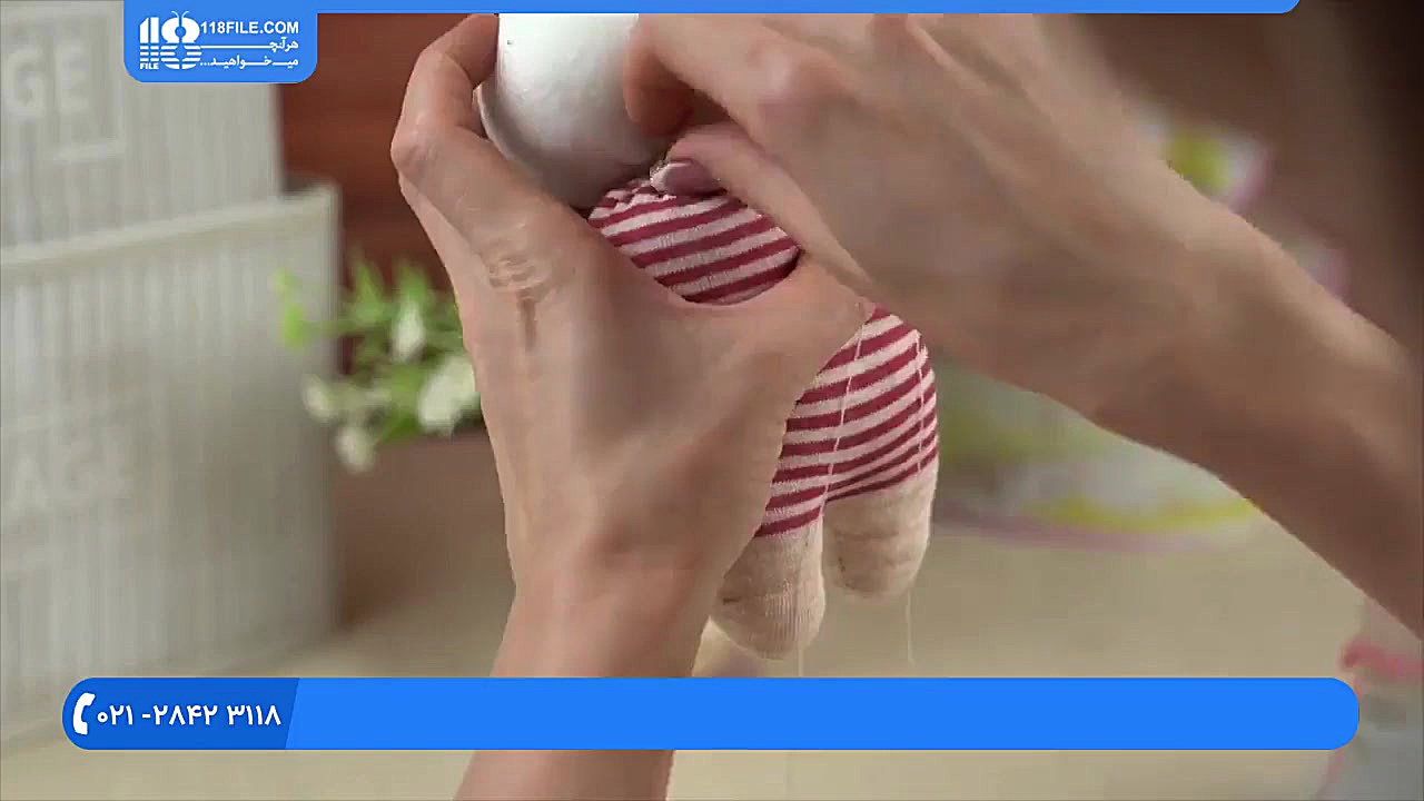 آموزش عروسک سازی | عروسک جورابی خرگوش ( عروسک دختر مدل شماره 1 ) دکتر پوست