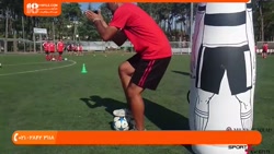 آموزش فوتبال | آموزش دریبل فوتبال (آموزش حرکت با توپ و دریبل)