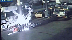 سوختن موتور و موتورسوار ناجور