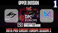 DreamLeague S15 DPC EU | Secret vs Nigma Game 1 | Bo3 | Upper Division