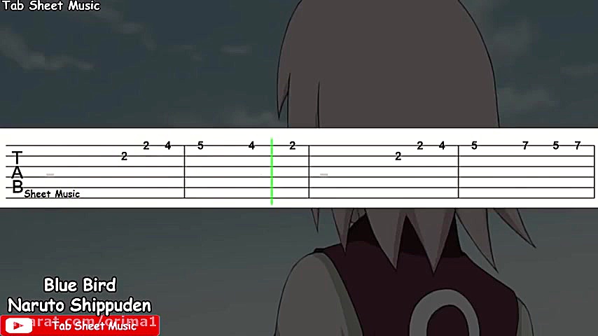 تبلچر اهنگ زیبای پرنده آبی - Blue Bird Guitar Tab زمان119ثانیه