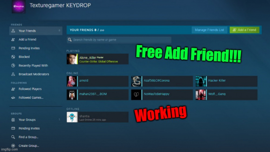 اموزش اد فرند کردن استیم مجانی | Add Friend Steam For Free!!!! 2021