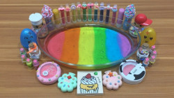 میکس اسلایم شفاف رنگین کمانی و...