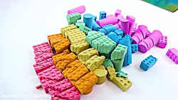 مخلوط جالب اسلایم  بازی با اسل...