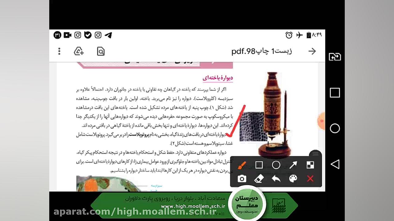 زیست دیواره یاخته ای پزشکی کوهستان