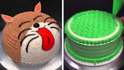 آموزش تزئین کیک گربه کوچولو  ا...